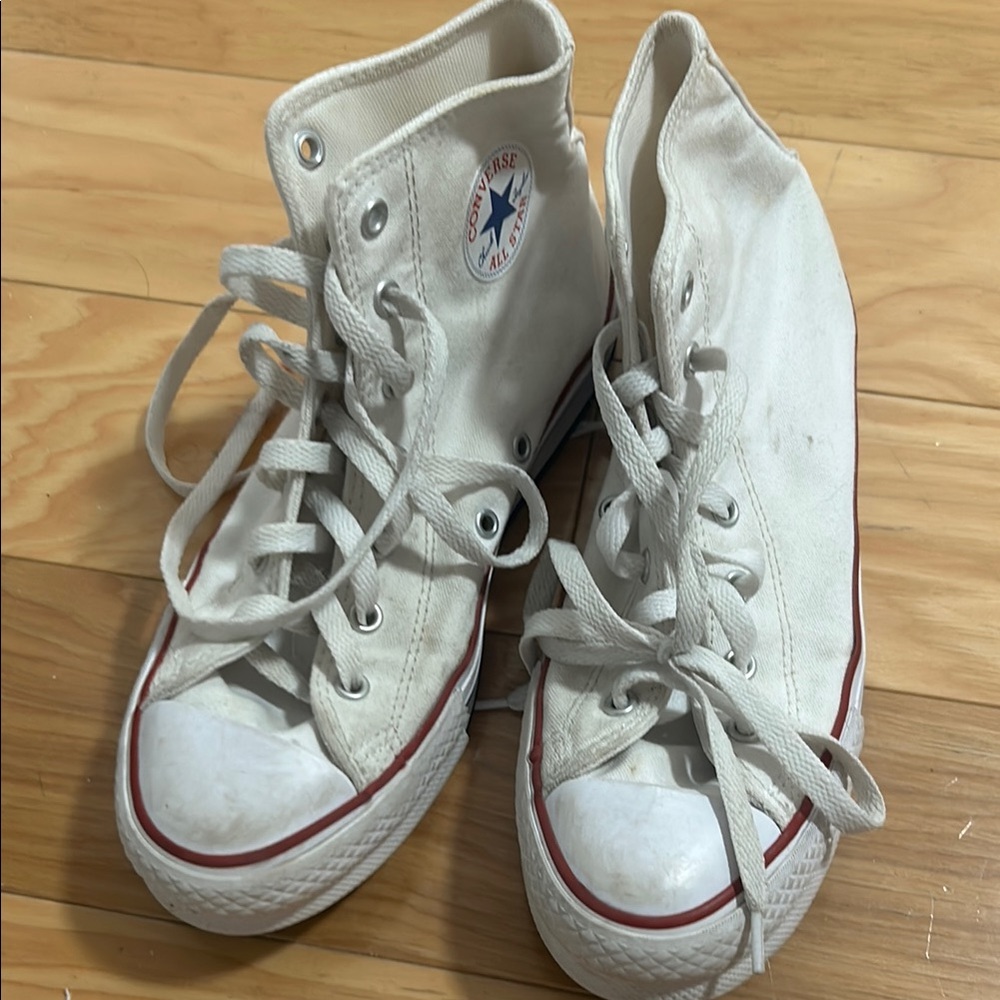 Converse White High-Top Sneakers